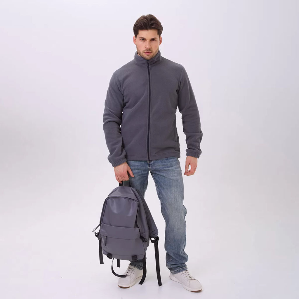 RODOS Толстовка на молнии мужская флис М-321 Синий  фото 22