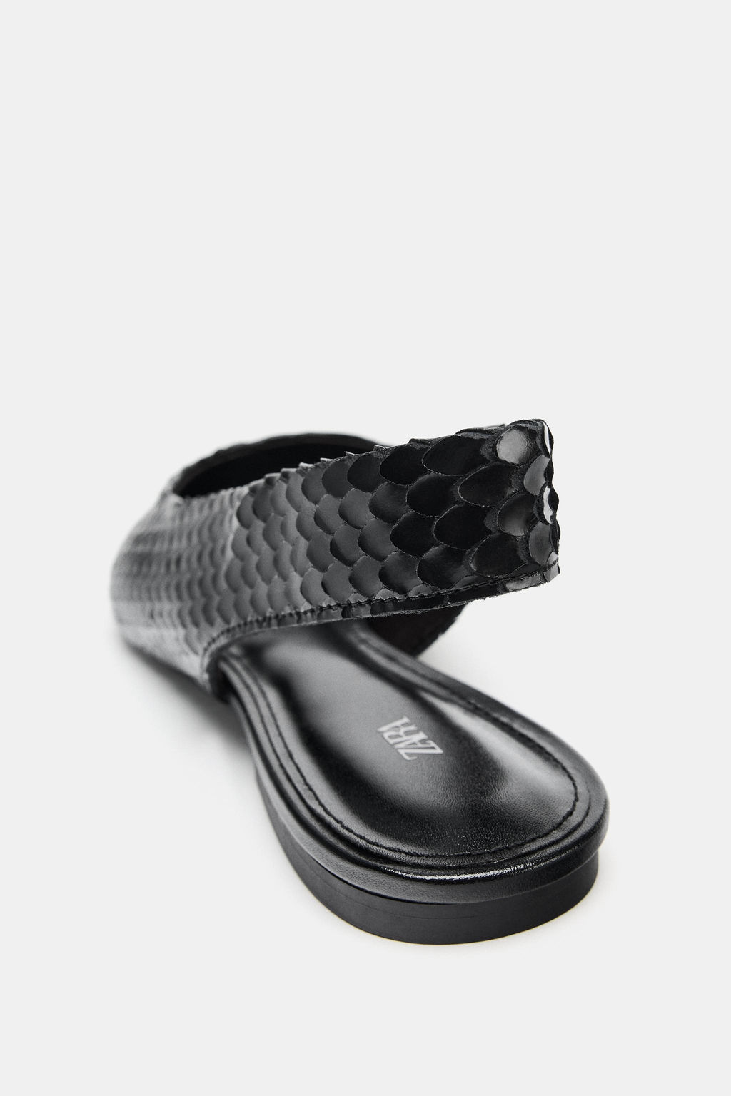 POINTED LEATHER BALLET FLATS - Zara фото 6