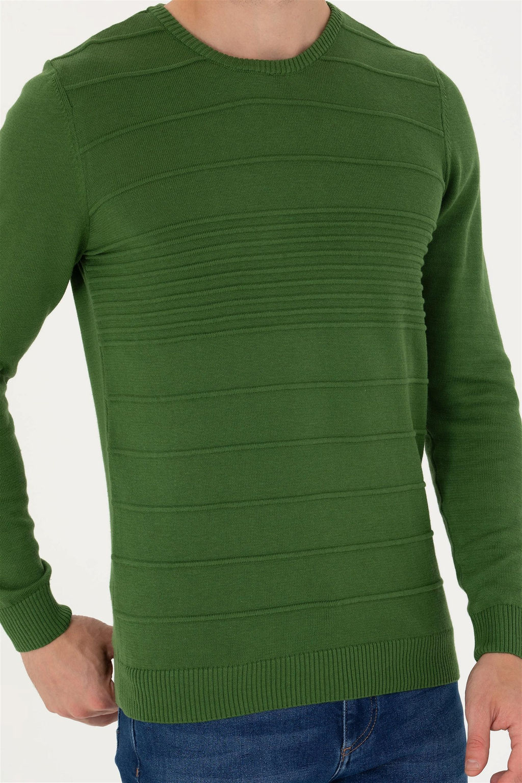 U. S. Polo Assn Мужской зеленый свитер - U.s. polo assn фото 13