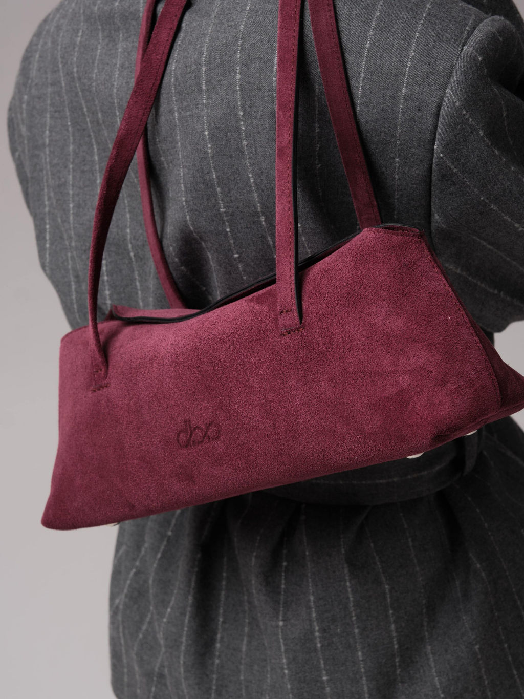 Замшевая сумка Raduy DBR 31127 бордо  фото 2