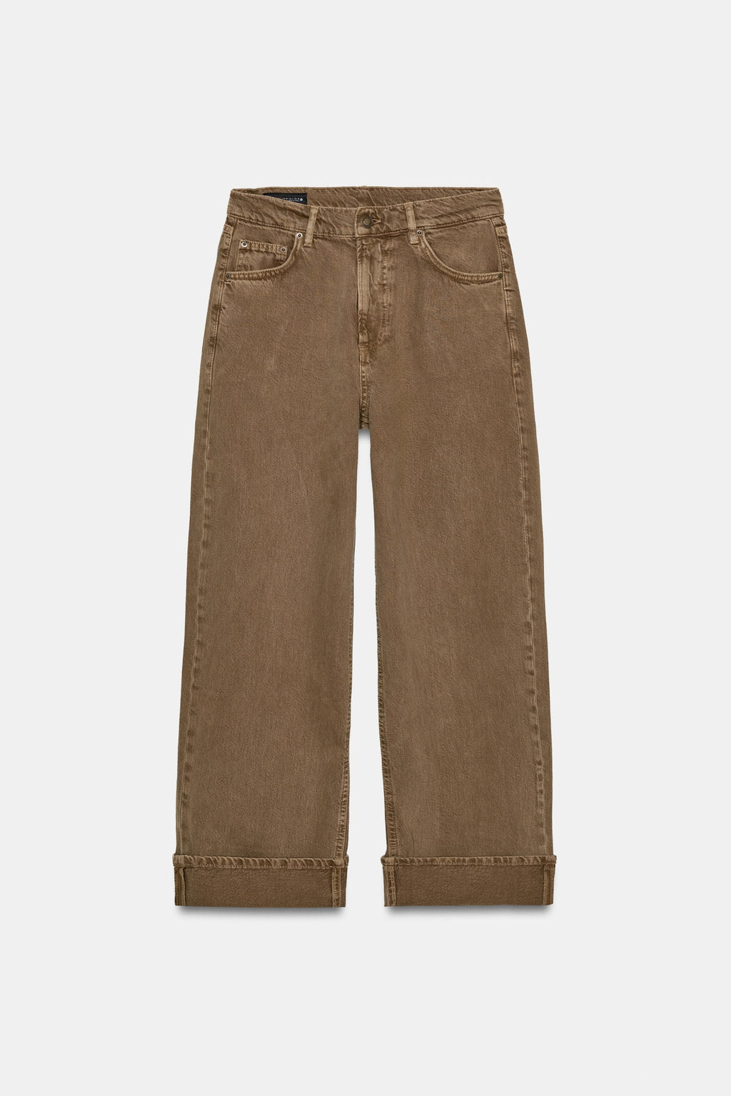 JEANS ZW COLLECTION BAGGY TIRO MEDIO / Marr?n - Zara фото 5