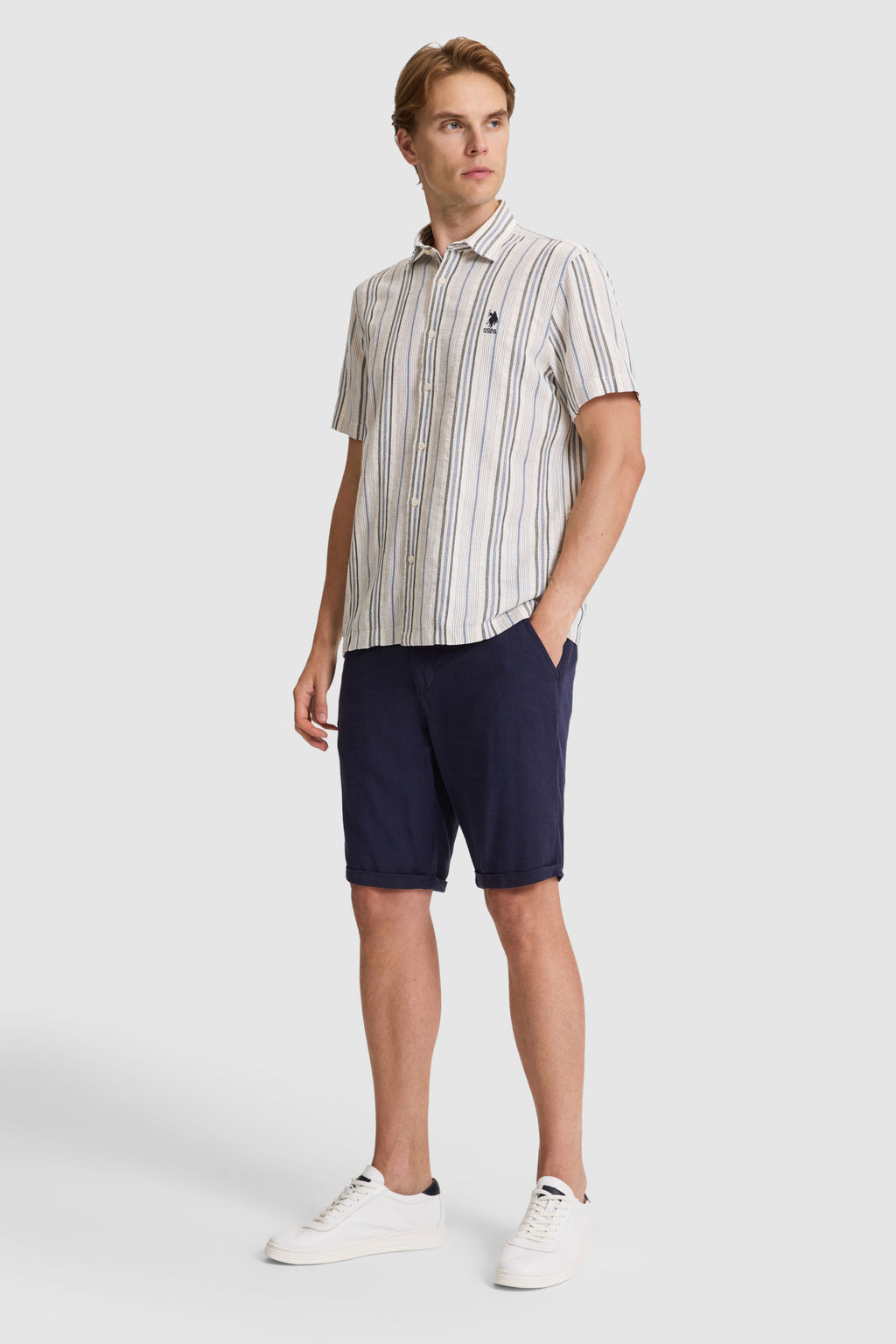 Erkek Mavi K_sa Kollu G_mlek - U.s. polo assn фото 4