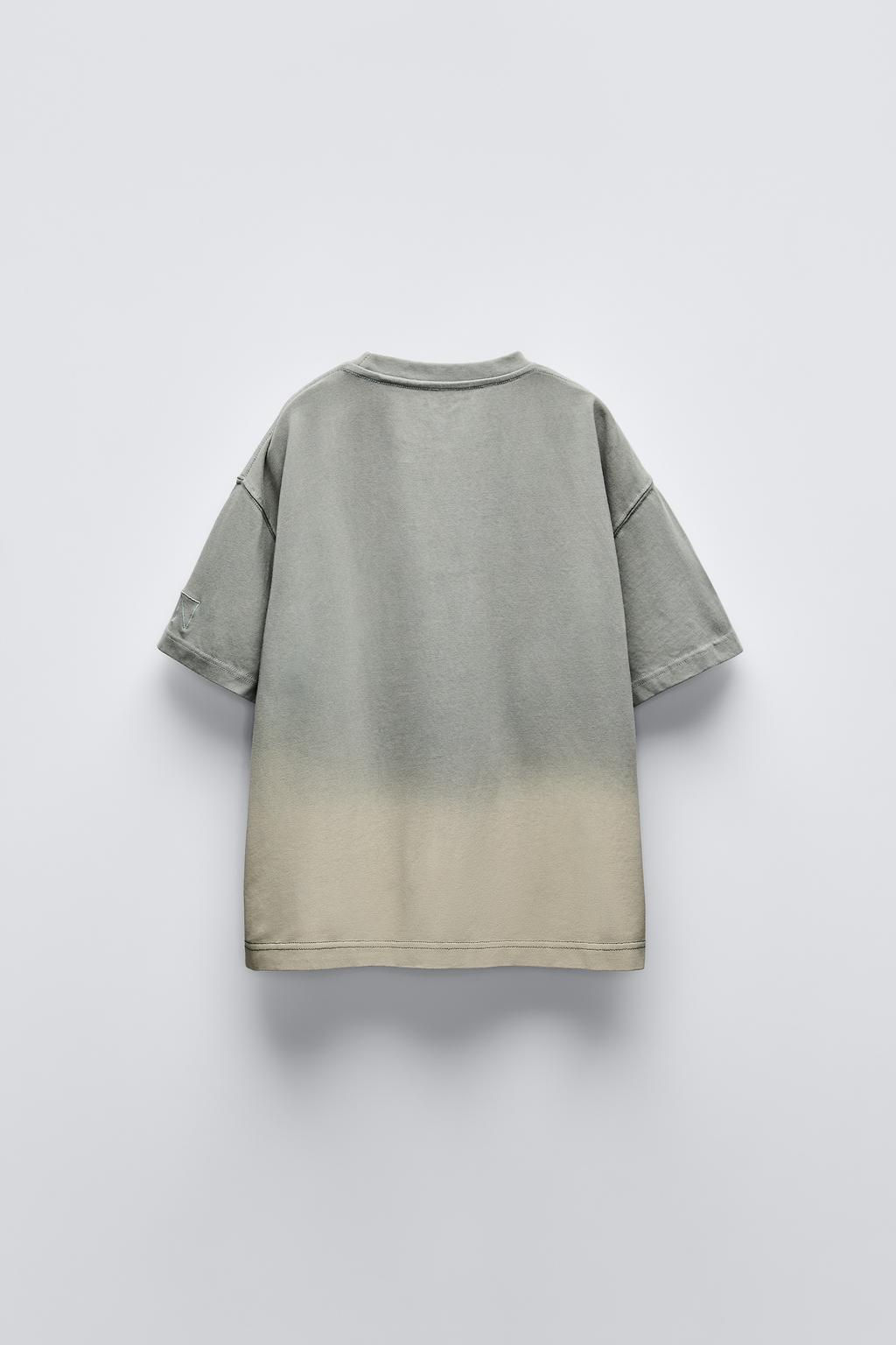 DEEP DYE SLOGAN T-SHIRT - Zara фото 3