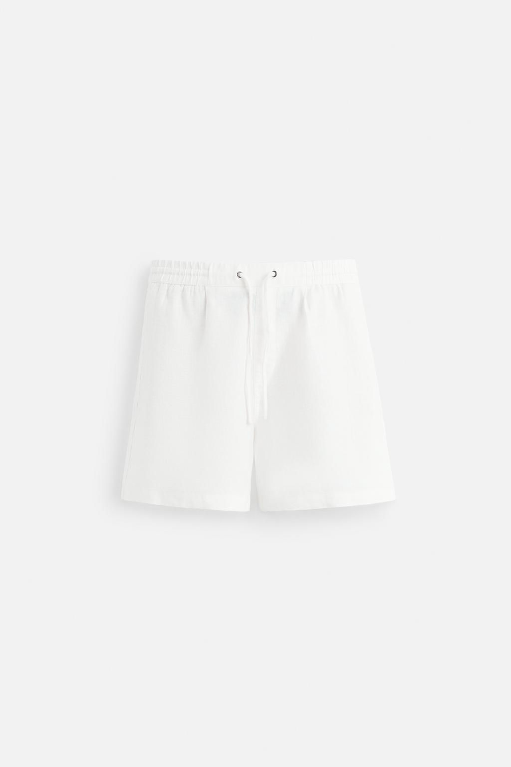 100% LINEN BERMUDA SHORTS - Zara фото 6