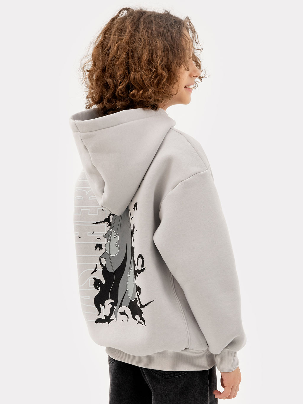 Анорак для мальчиков светло-серый с печатью - Mark formelle фото 3