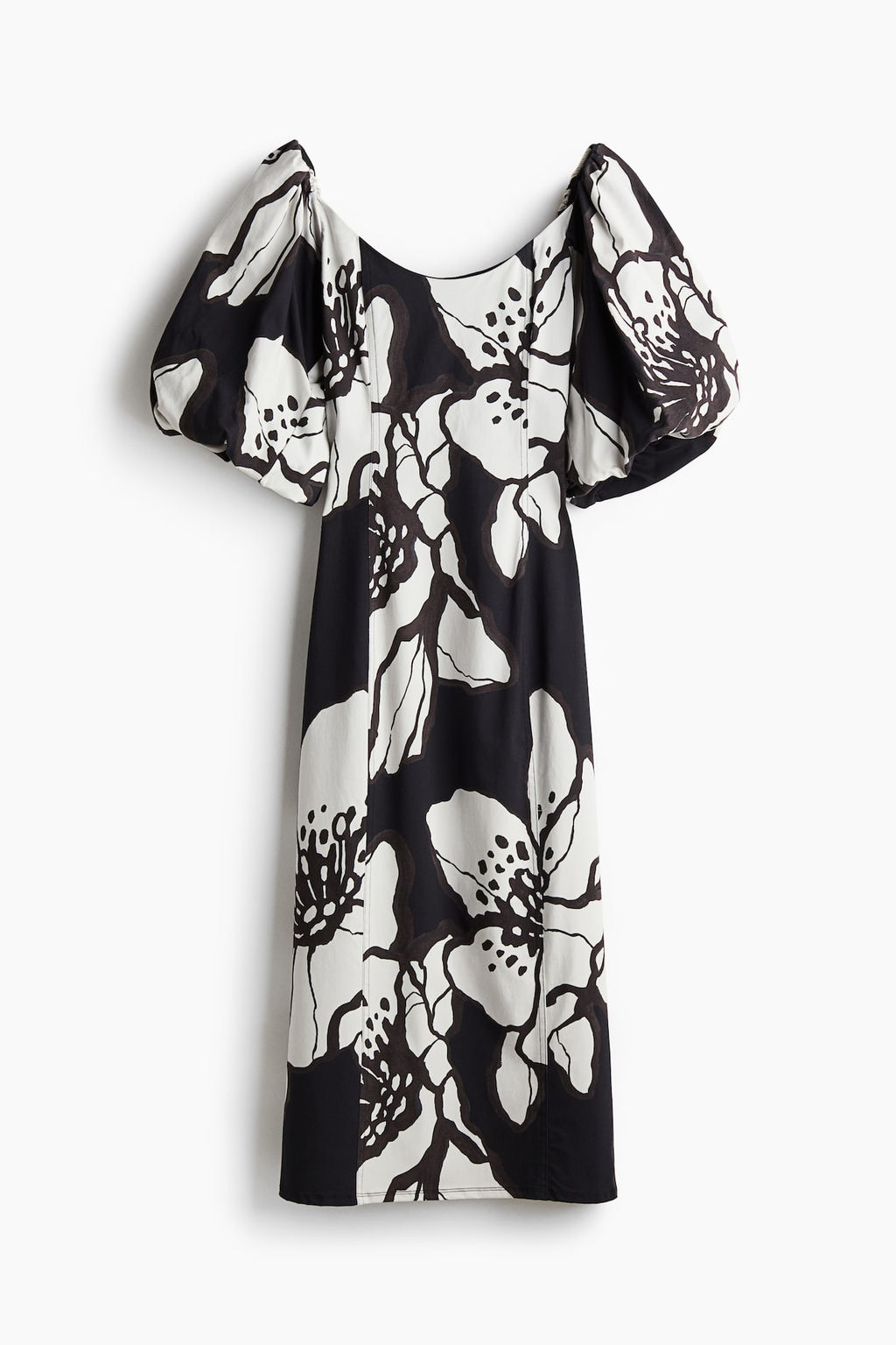 Vestido con mangas globo - H&m фото 4
