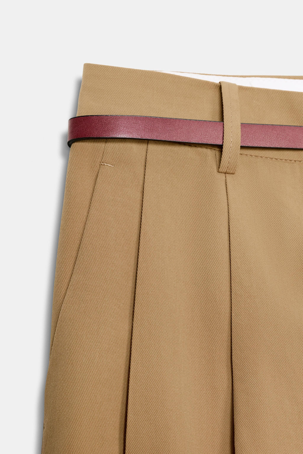 TROUSERS WITH BELT AND DARTS - Zara фото 22