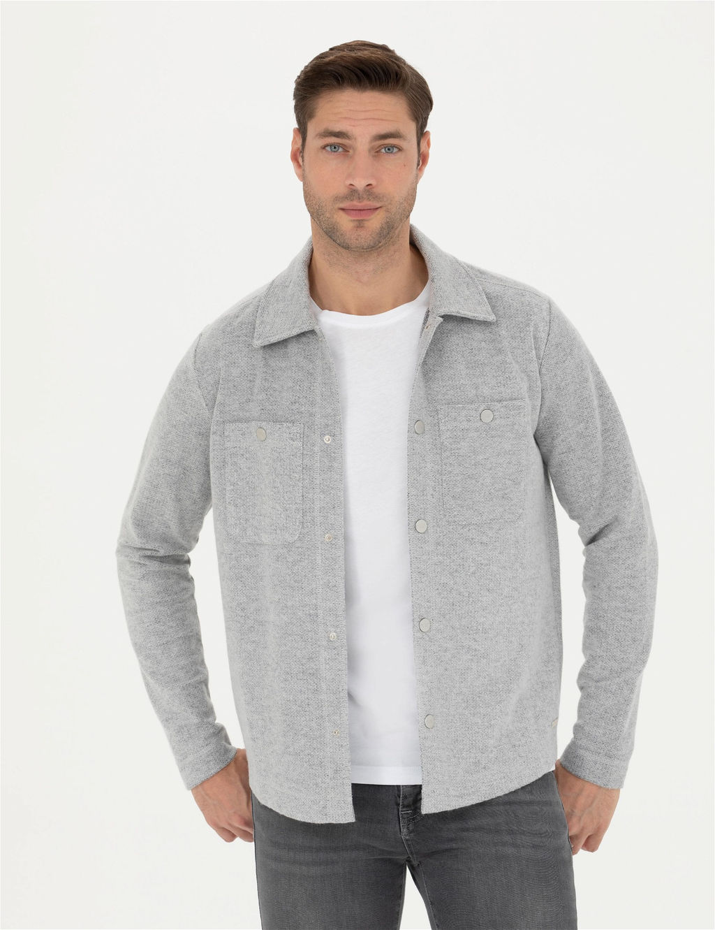 Gri Melanj Regular Fit _rme G_mlek - Pierre cardin фото 3