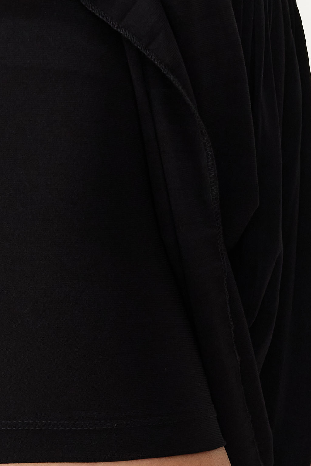 TRENDYOLMILLA Siyah Normal Lastikli Bel Pilise Sorlu Esnek Mini Etek TWOSS24ET00192 фото 4