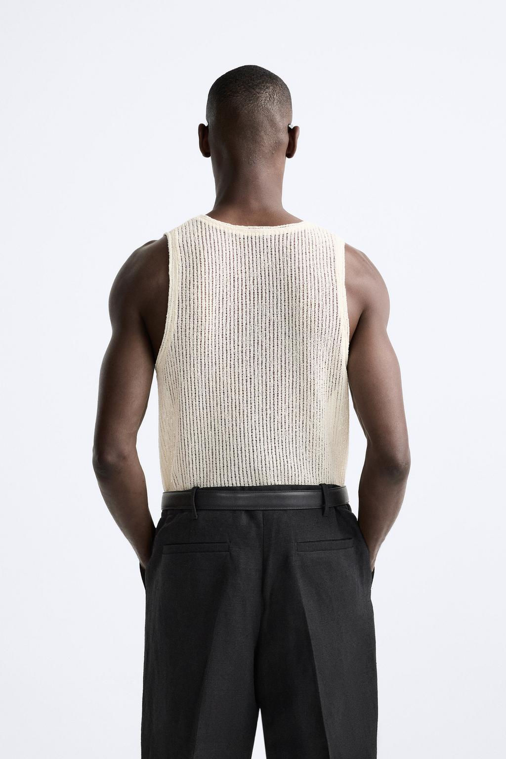 TEXTURED OPEN KNIT TOP - Zara фото 3