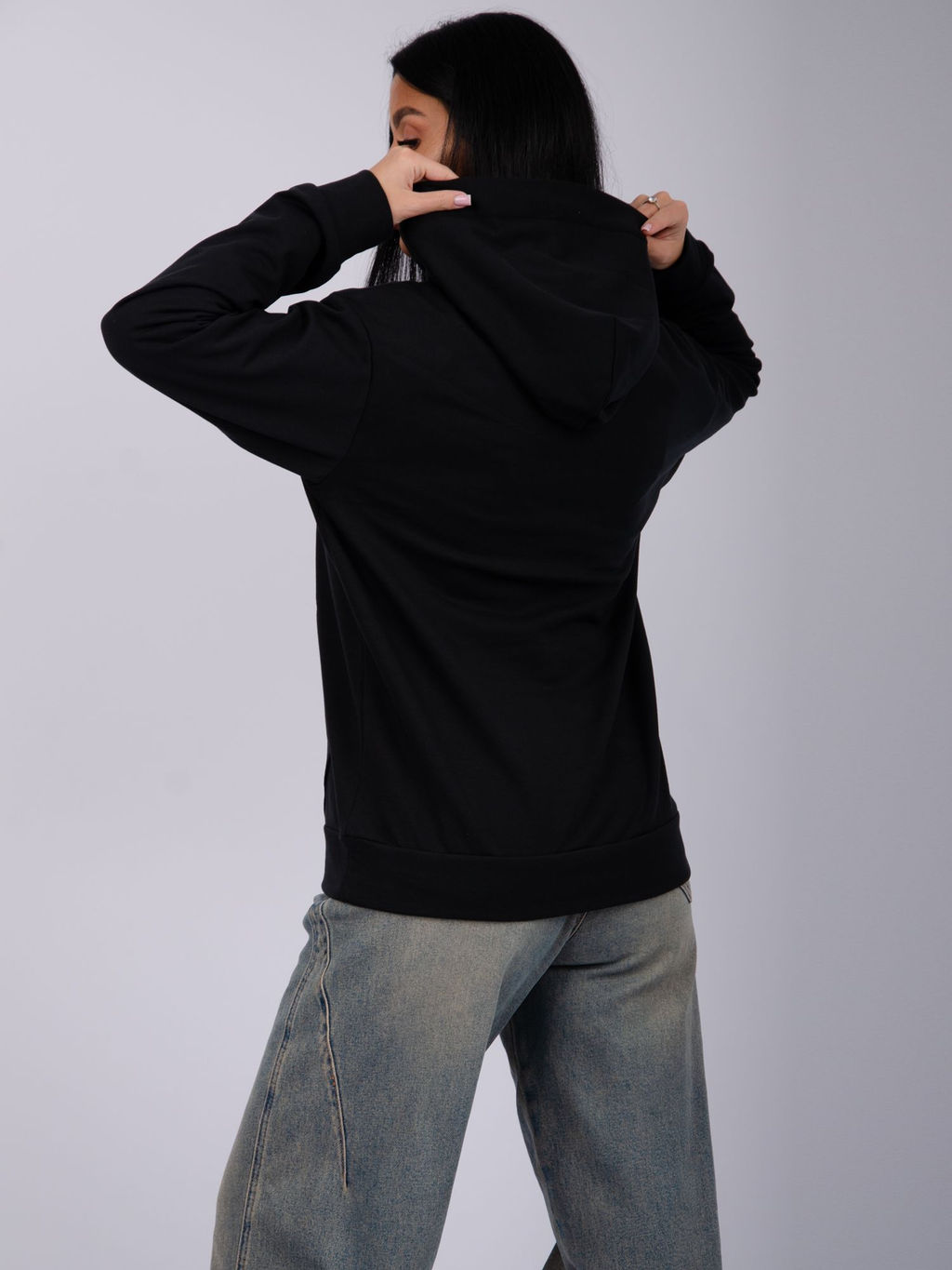 Худи Ханна, футер 2-х нитка начес - Малина фото 5