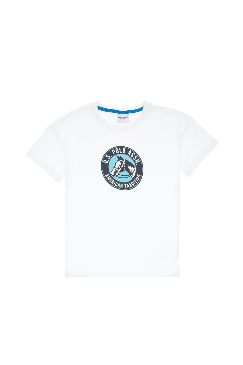 Erkek _ocuk Beyaz Oversize Bisiklet Yaka Ti__rt Sepette S_rpriz _ndirim - U.s. polo assn фото 2