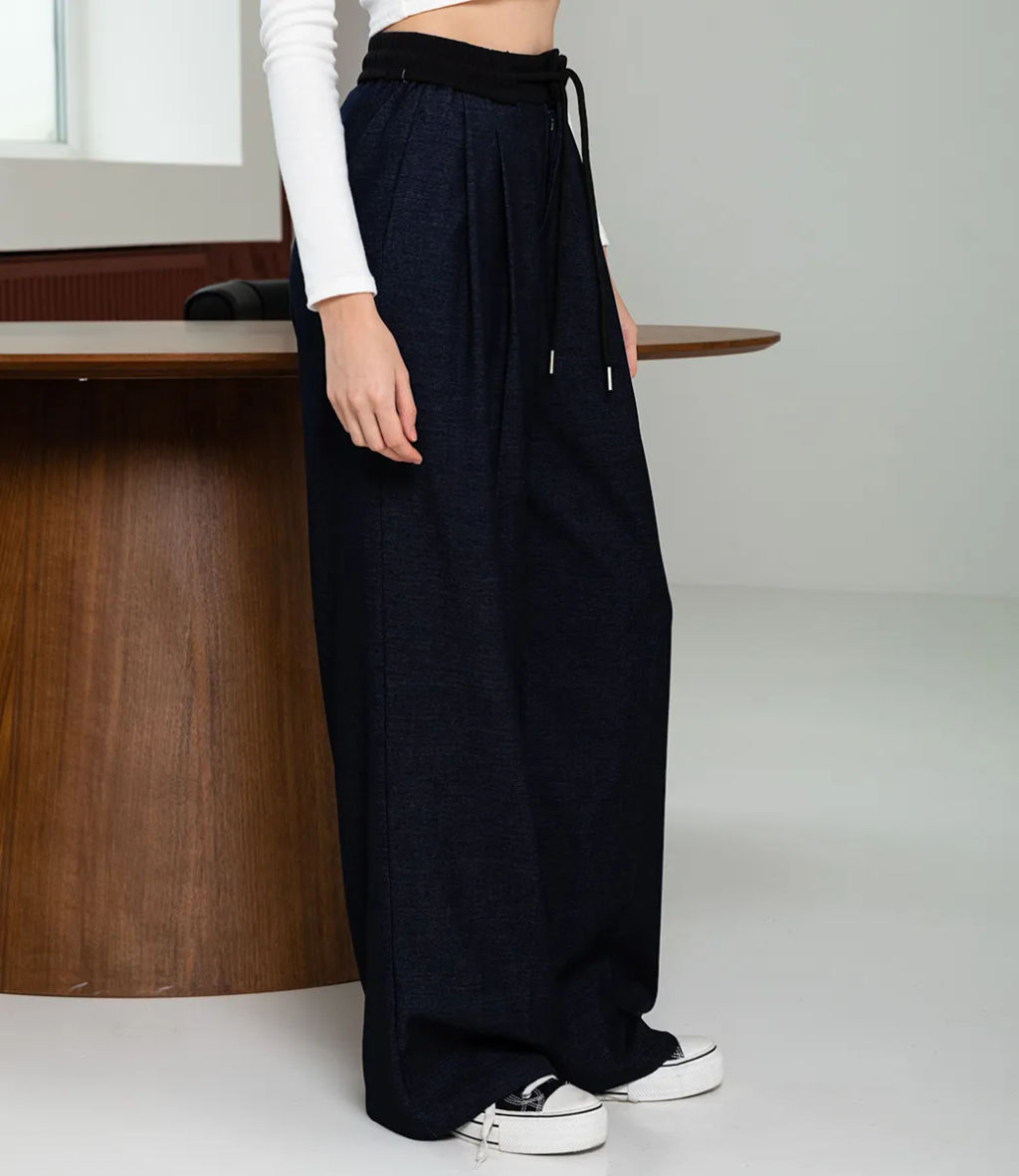 Брюки #КТ16380, тёмно-синий