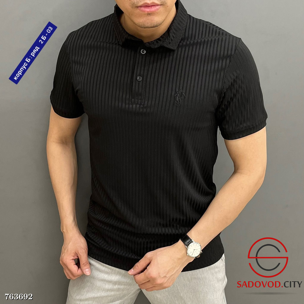 Мужская однотонная футболка