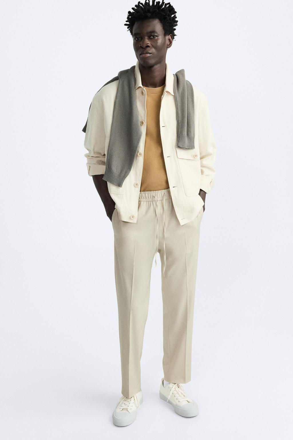 ZARA COMFORT FIT JOGGER BEL PANTOLON  фото 50