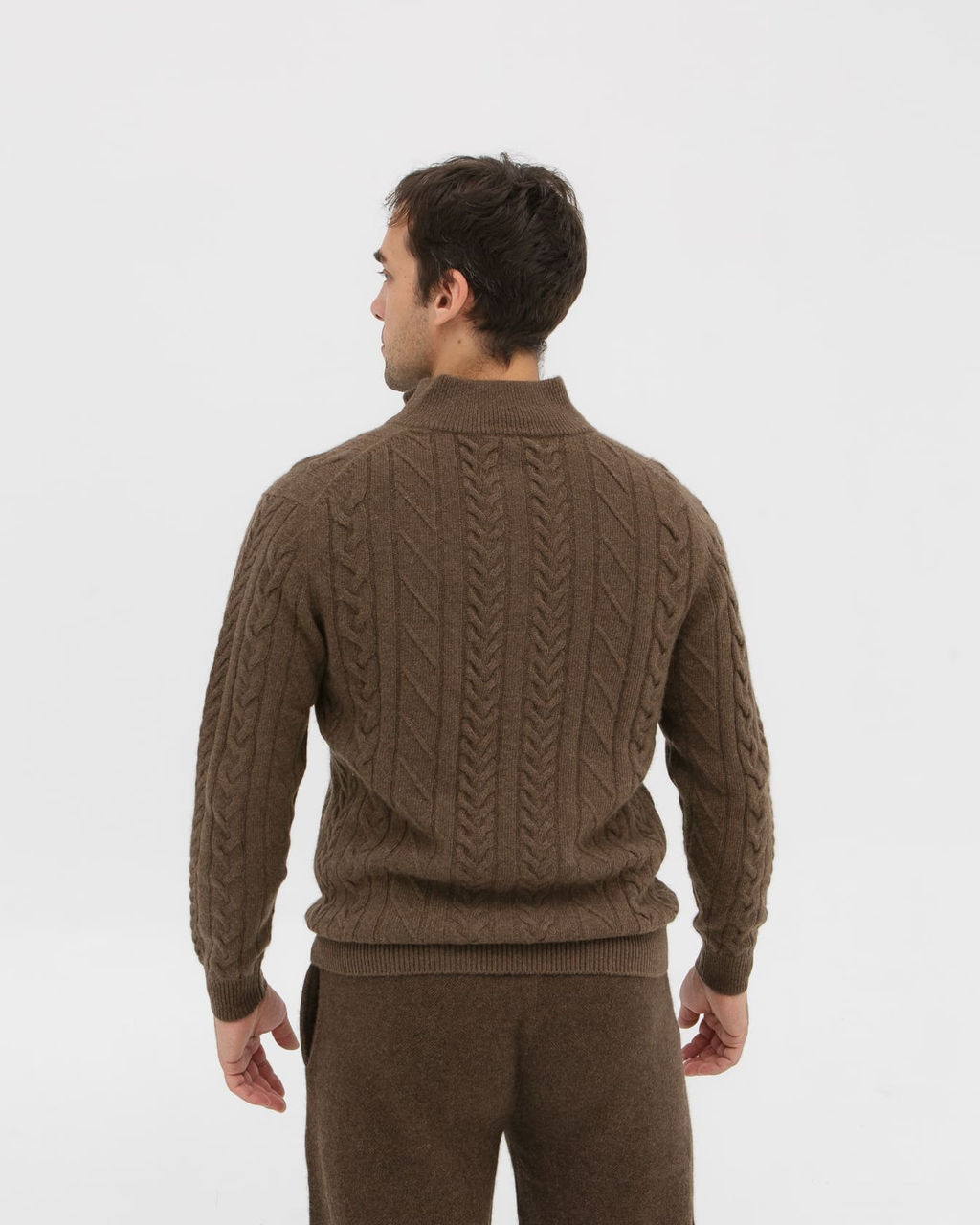 Джемпер из пуха яка 2006 коричневый