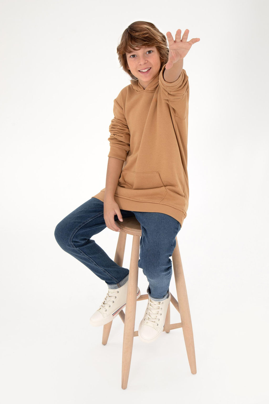 Базовый свитшот Camel для мальчика Неожиданная скидка в корзине