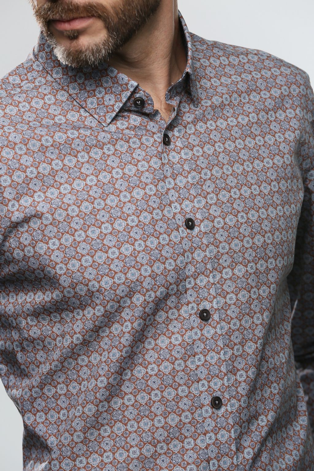 Мужская рубашка vl 61 b - Nicolo angi фото 3