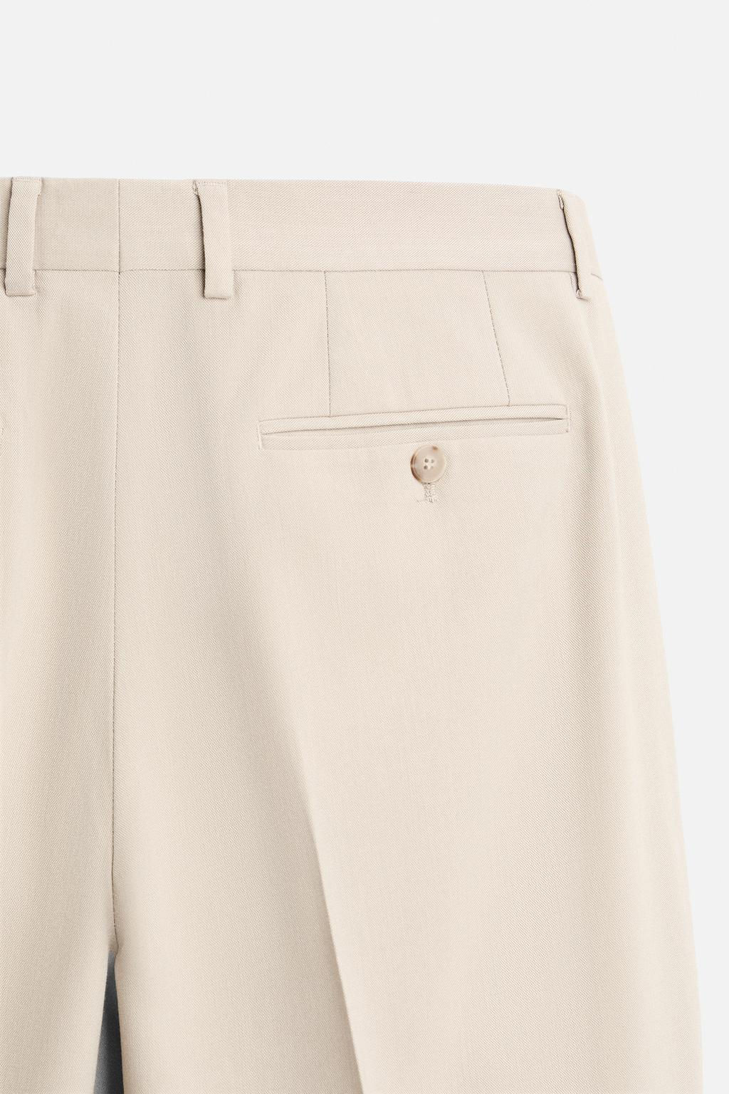 TEXTURED SUIT TROUSERS - Zara фото 8