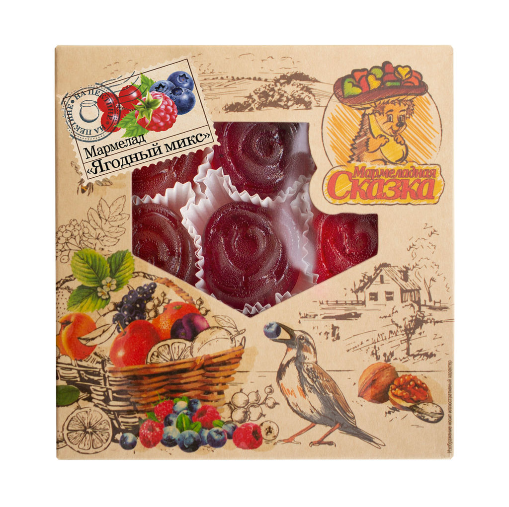 Мармелад желейный формовой "Ягодный микс " 300гр.