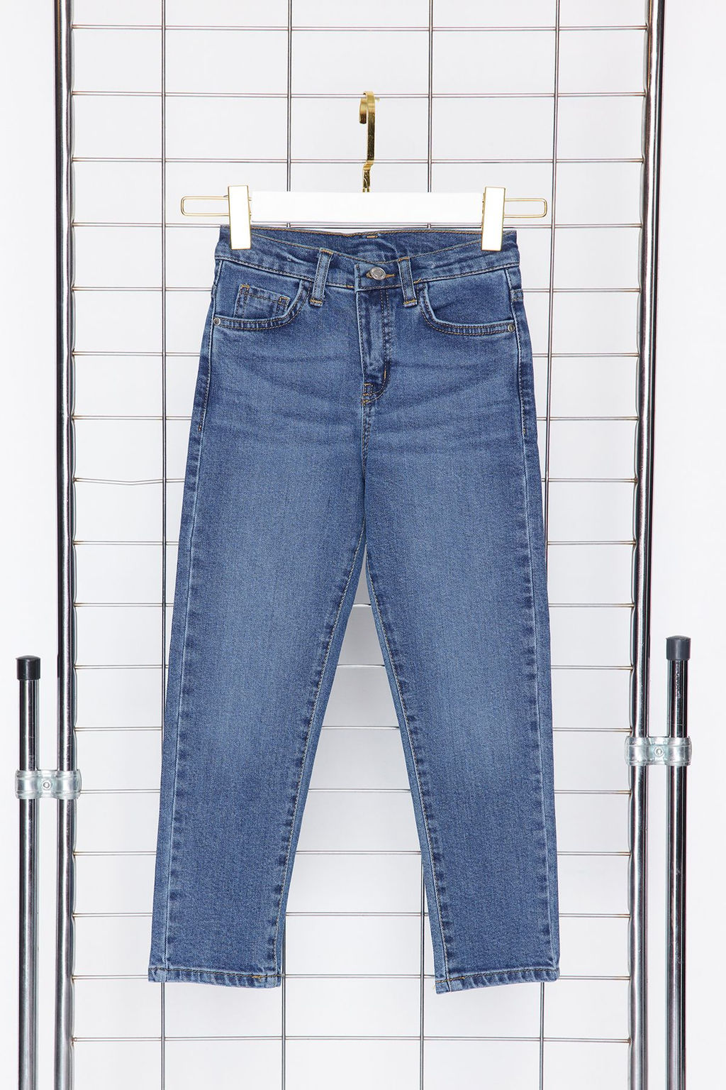Mavi Erkek Cocuk Skinny Esnek Ayarlanabilir Lastikli Denim Pantolon Jean TKDSS24PL00015 - Trendyolmilla фото 6