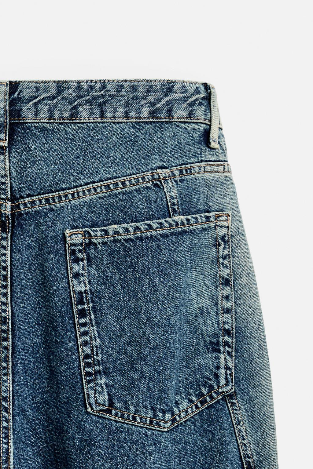 STRAIGHT-LEG JEANS WITH SEAM DETAILS - Zara фото 9