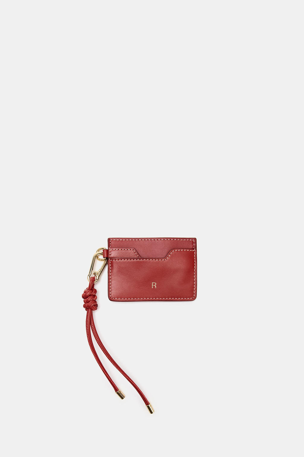 CARTERA TARJETERO PIEL / Rojo - Zara фото 4