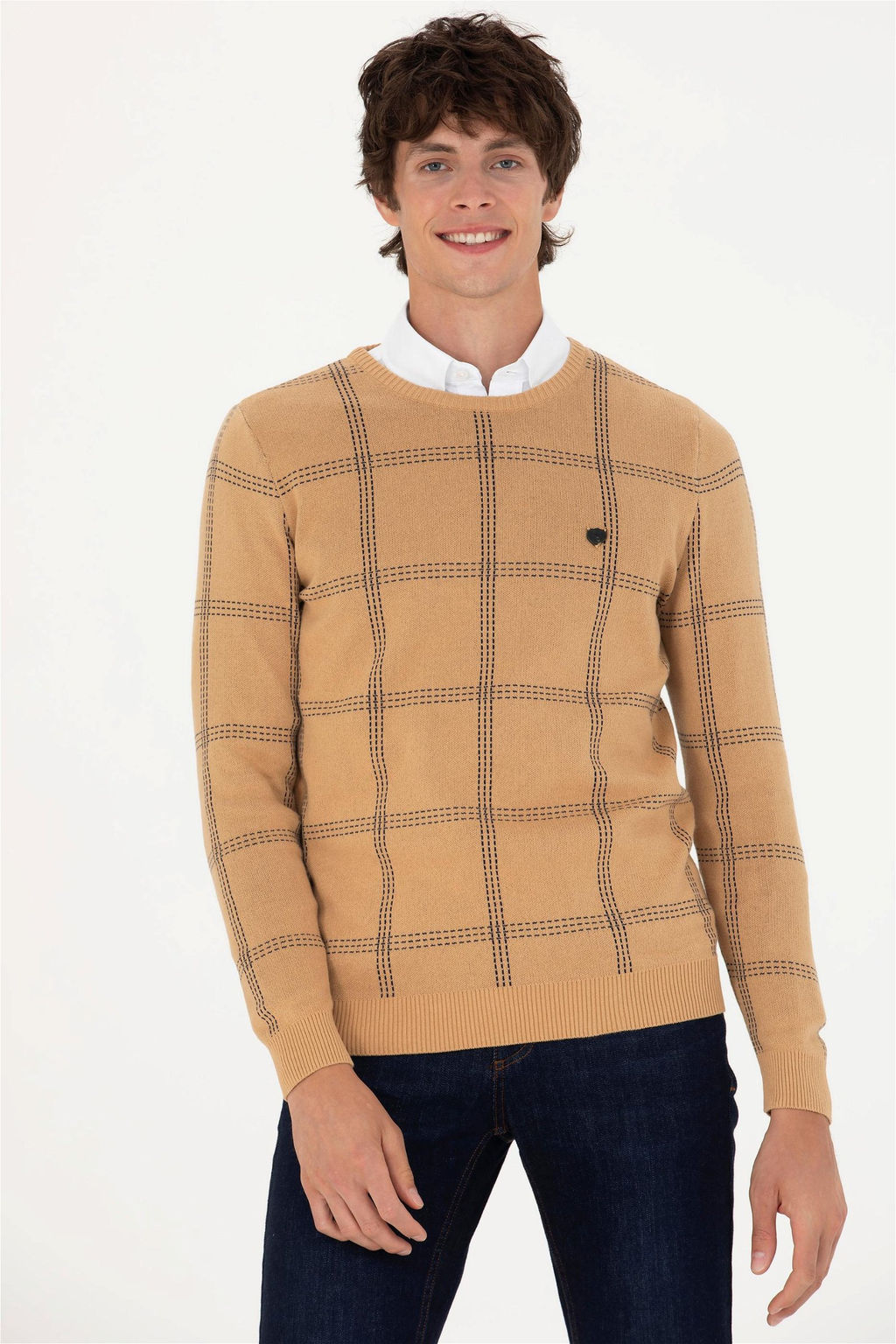 U. S. Polo Assn Мужской песочный свитер - U.s. polo assn фото 10