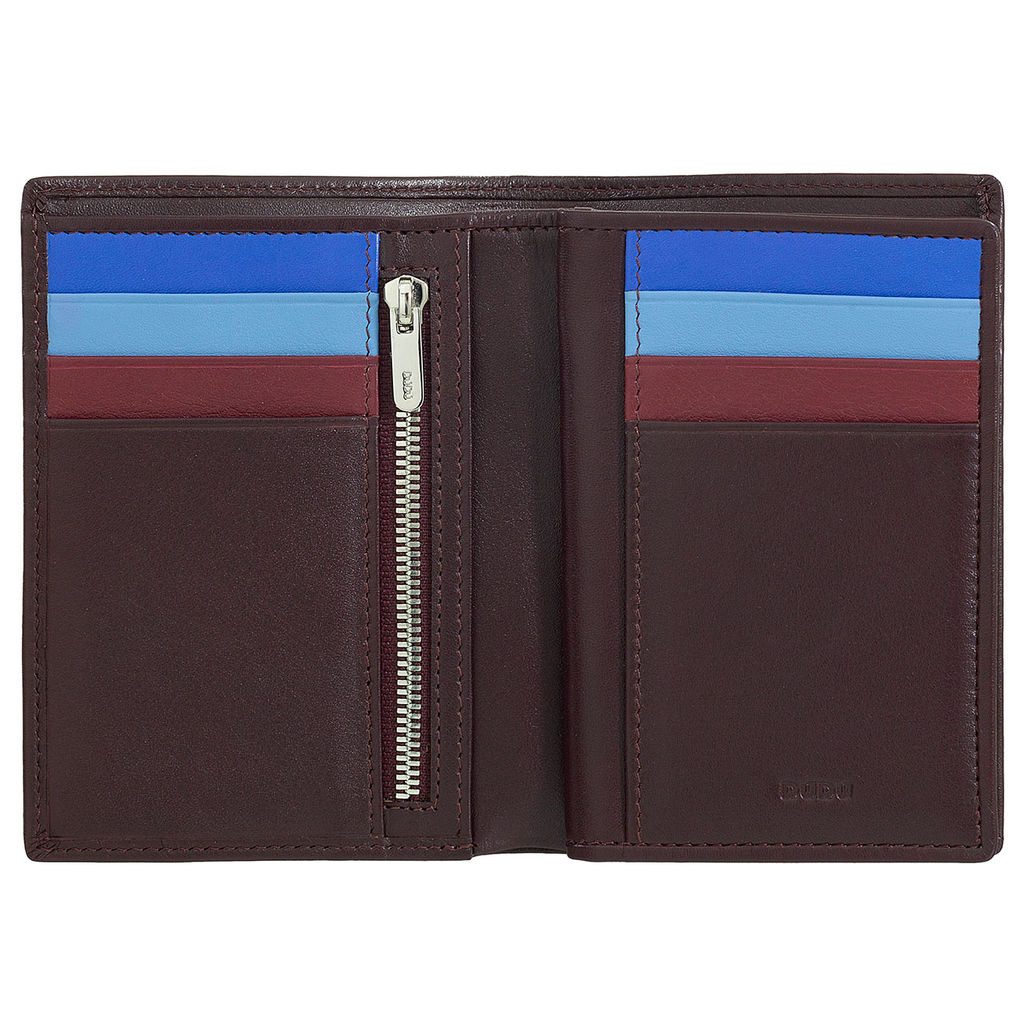 Итальянское кожаное портмоне DuDu серии Tiberio | темно-бордовый - Dudubags фото 3