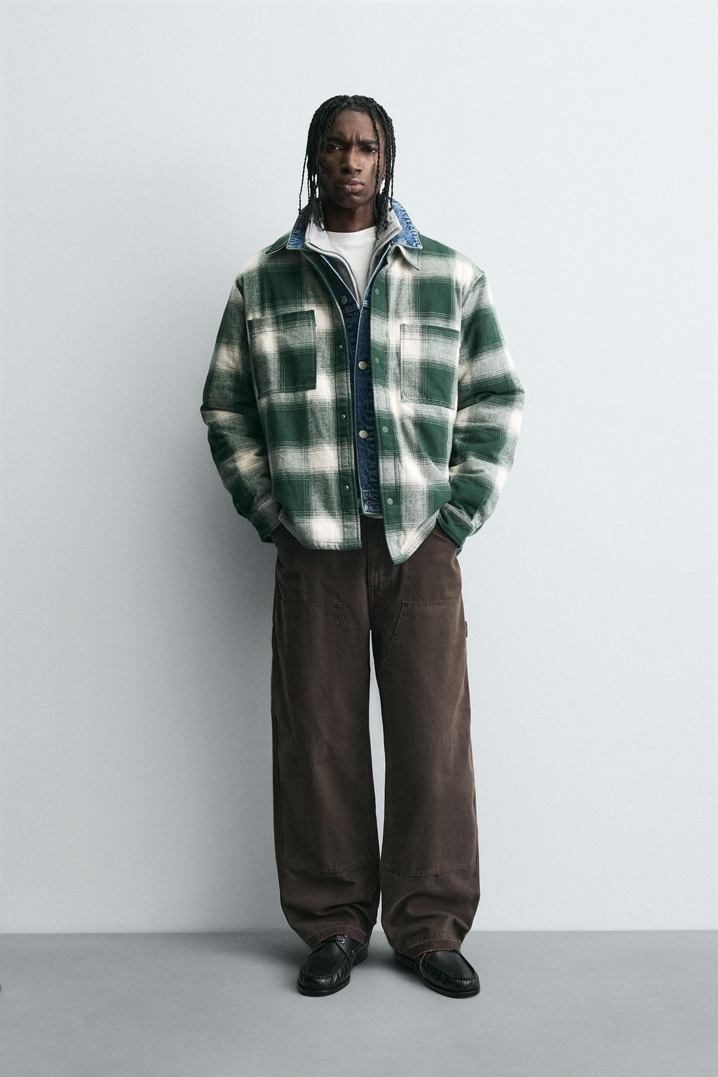 QUILTED CHECK OVERSHIRT