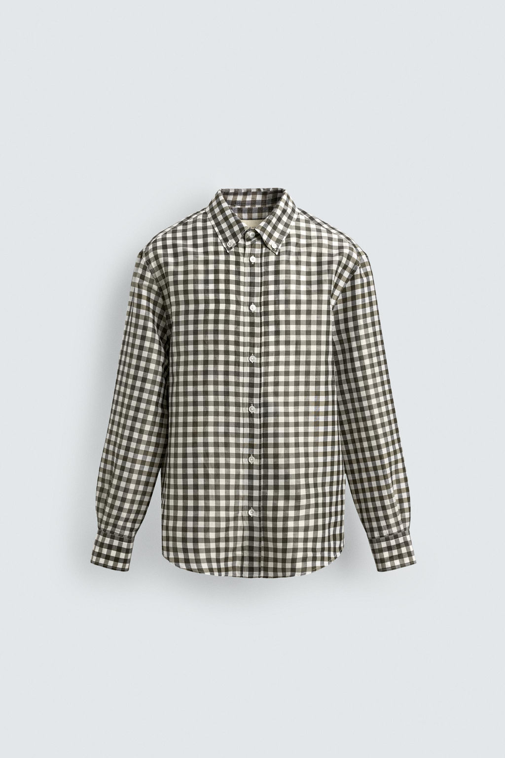 CAMISA CUADROS RAMIO - SEDA LIMITED EDITION / Verde medio - Zara фото 8