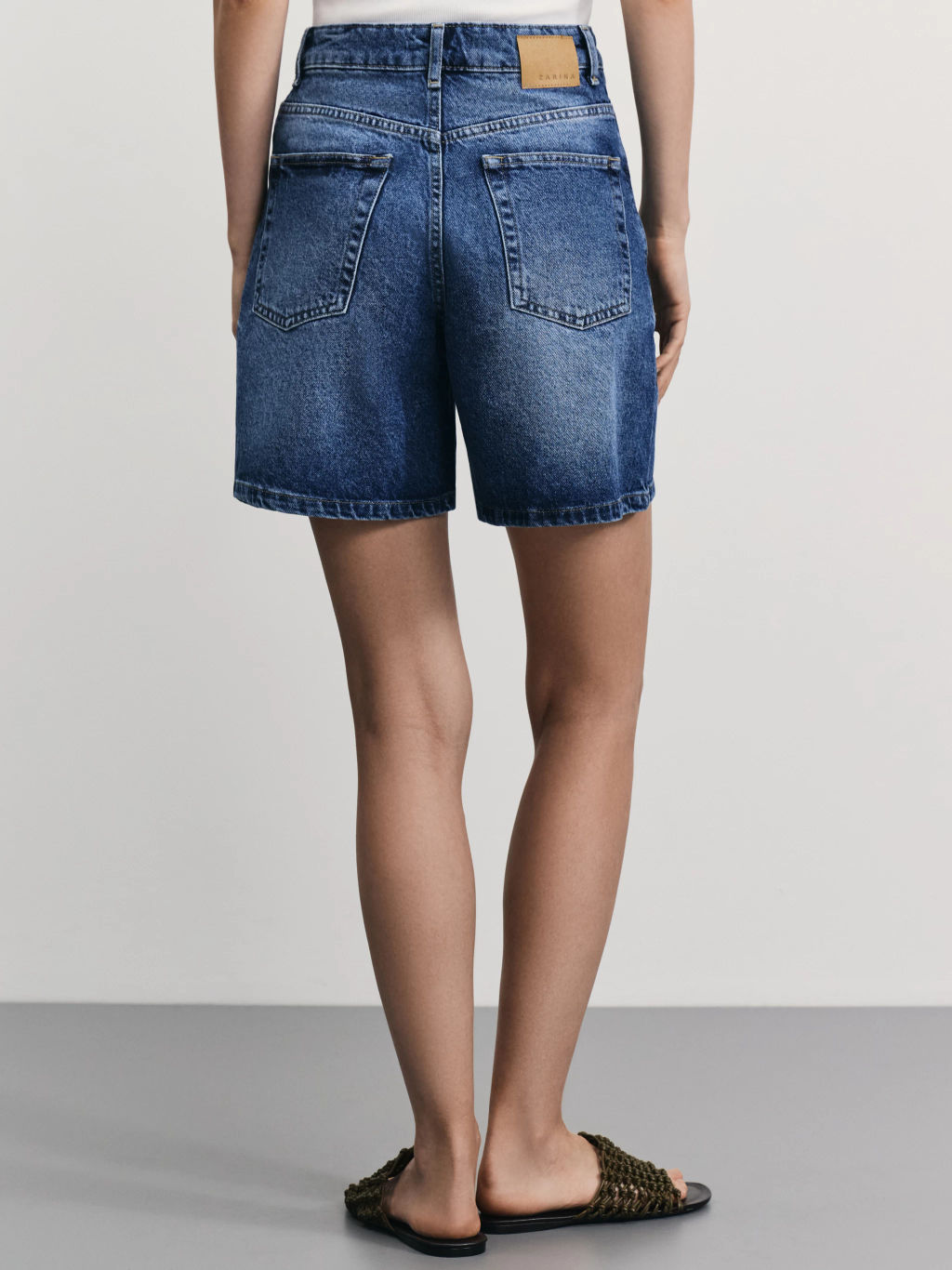 Джинсовые шорты А-силуэта / Zarina  фото 5