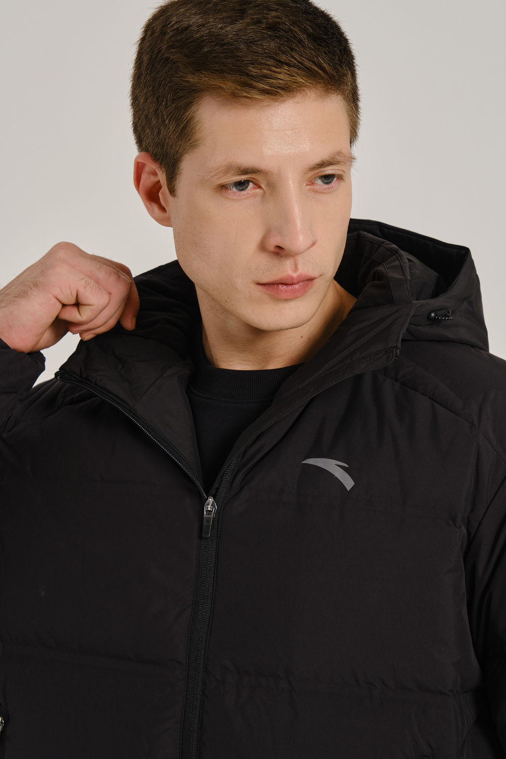 Пуховик короткий Черный TRN Down Jacket - Anta фото 9