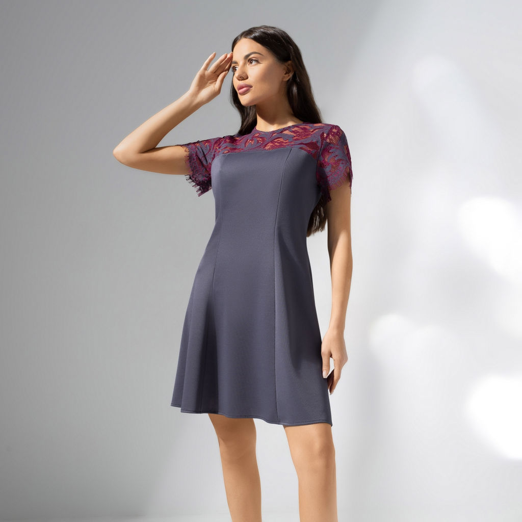 Платье мини с кружевом, Истина в любви - Charutti фото 6