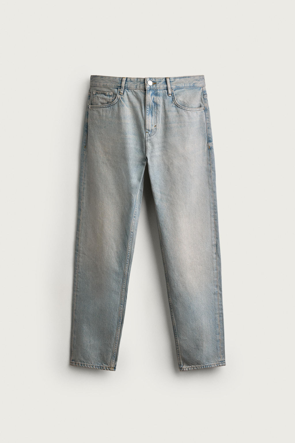 JEANS SLIM TAPERED FIT / Azul / Verde - Zara фото 7