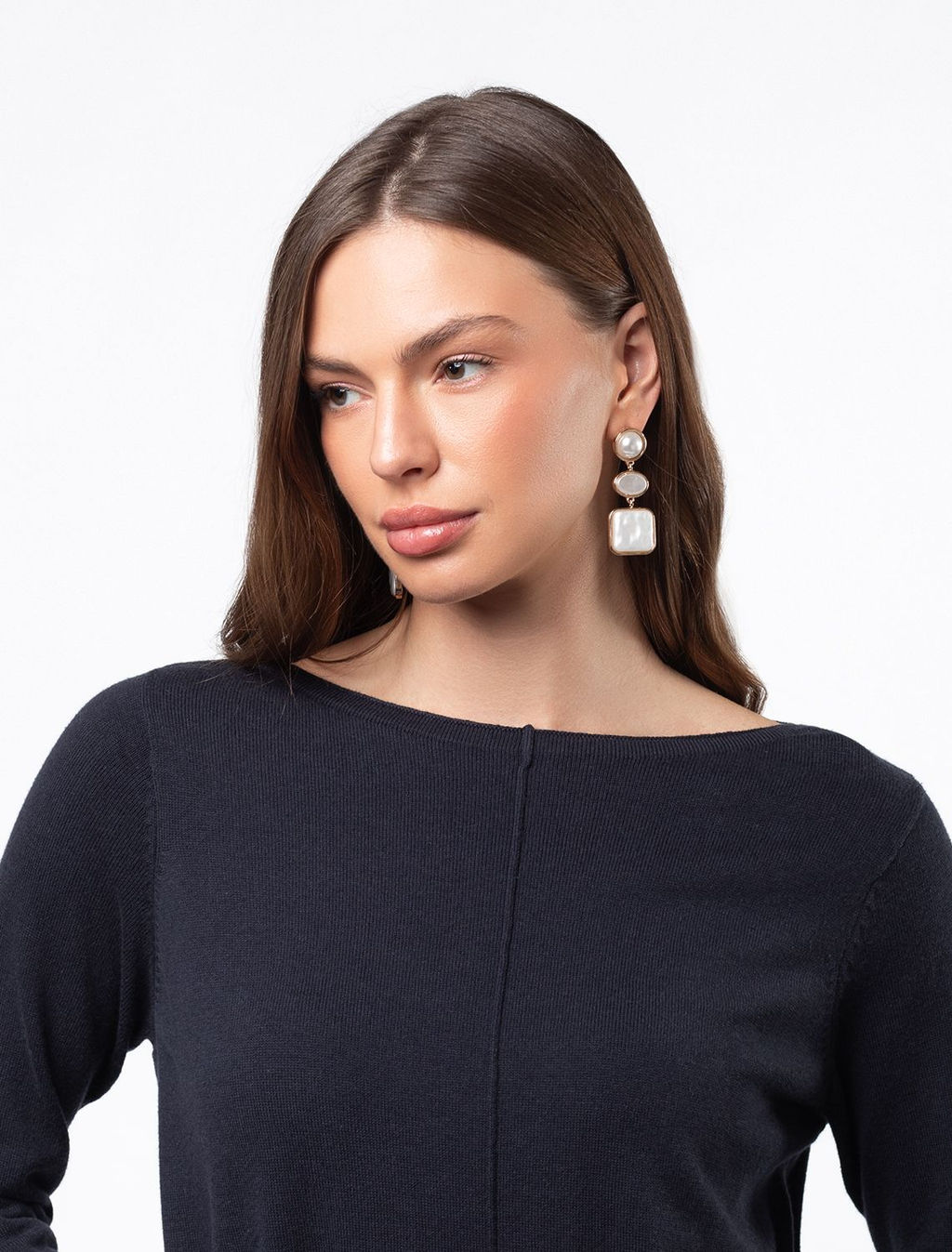 Платье тонкой вязки из хлопка и вискозы