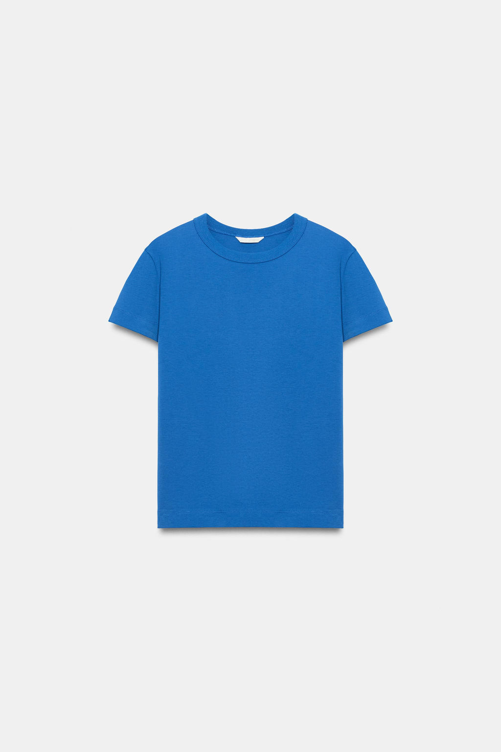 CAMISETA INTERLOCK MANGA CORTA / Azul el?ctrico