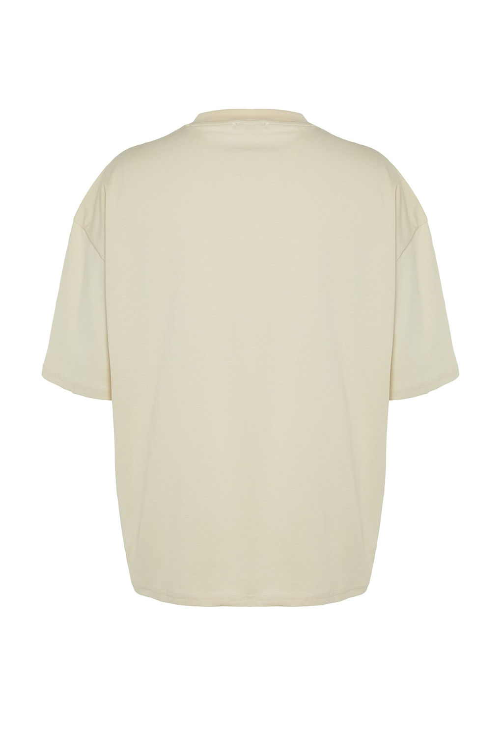 Tas Oversize/Genis Kesim Bisiklet Yaka K?sa Kol Dinozor Islemeli T-Shirt TMNSS23TS00243