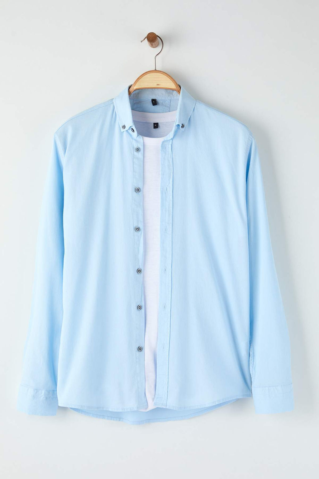 Bebe Mavisi Regular Erkek Gomlek TMNAW26GO00015