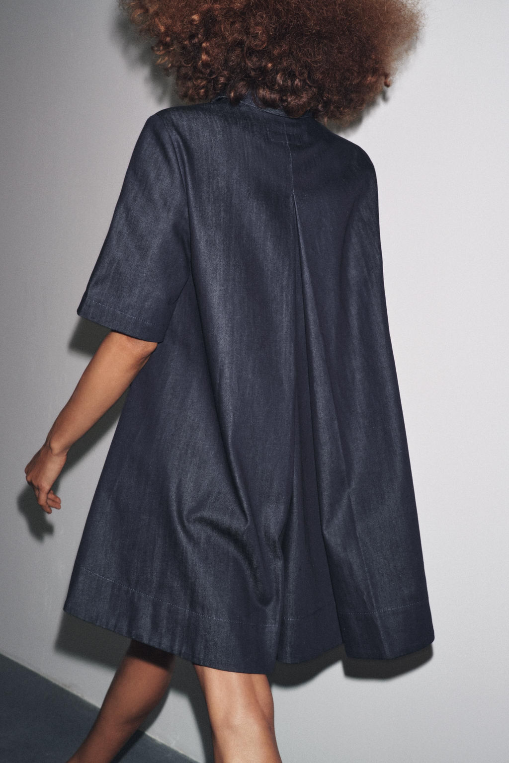 ZW COLLECTION DENIM MINI DRESS - Zara фото 13