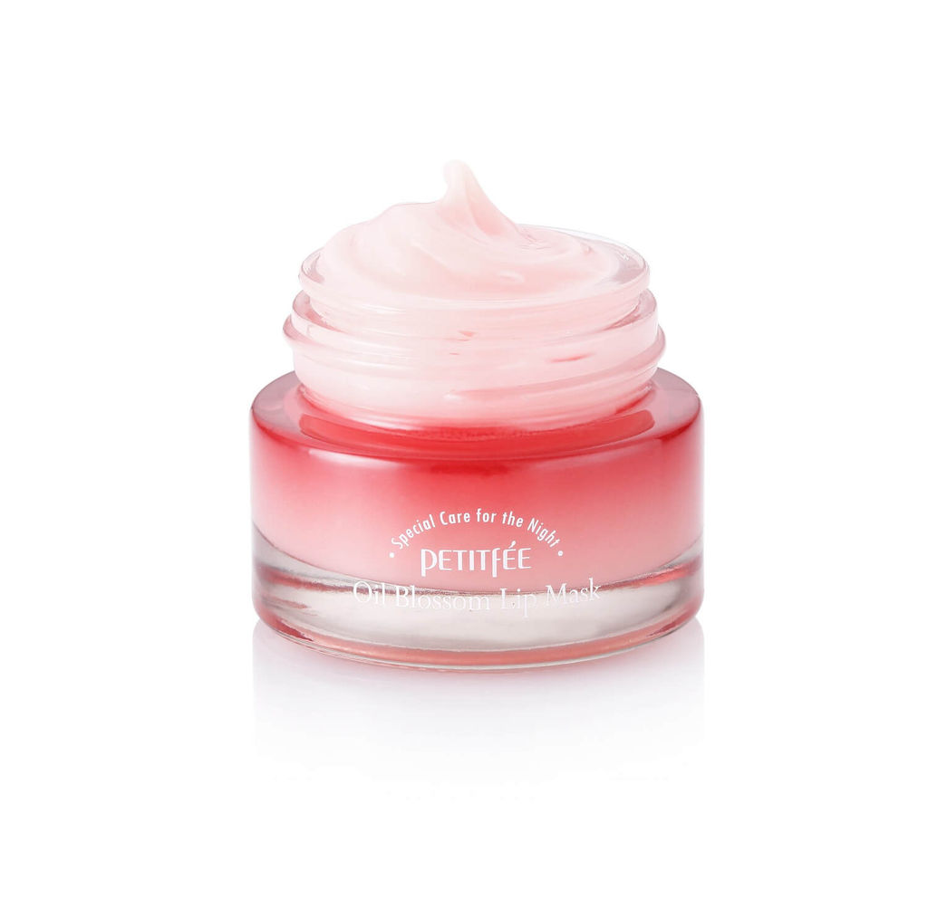Petitfee Oil Blossom Lip Mask,15g - Ночная маска для губ с маслом камелии