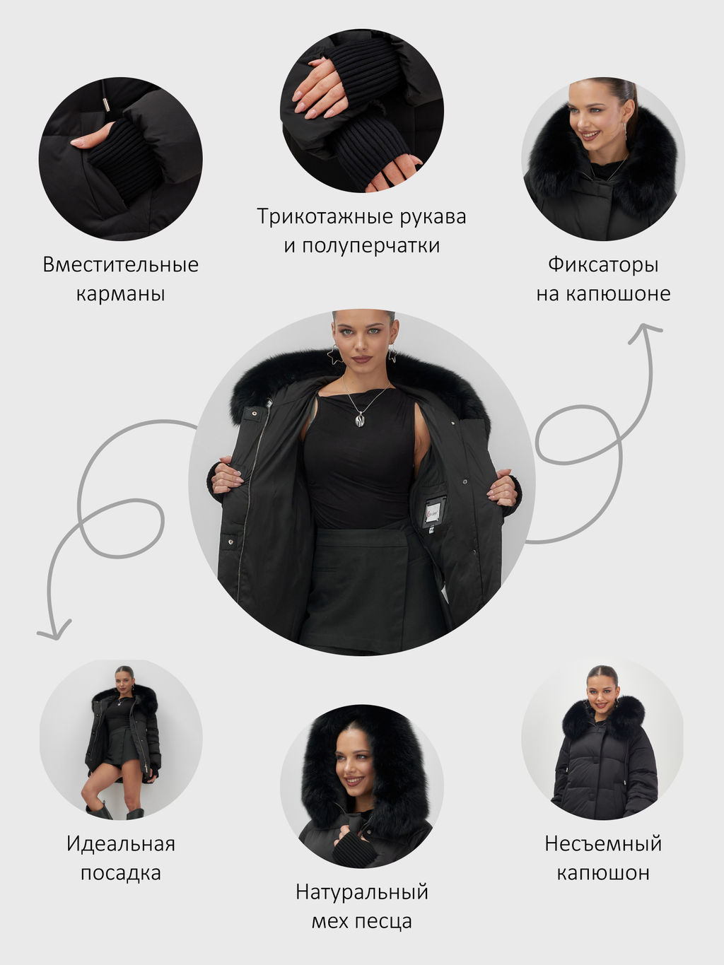 Куртка зимняя с мехом Бренд: Visdeer - Mtforce фото 19