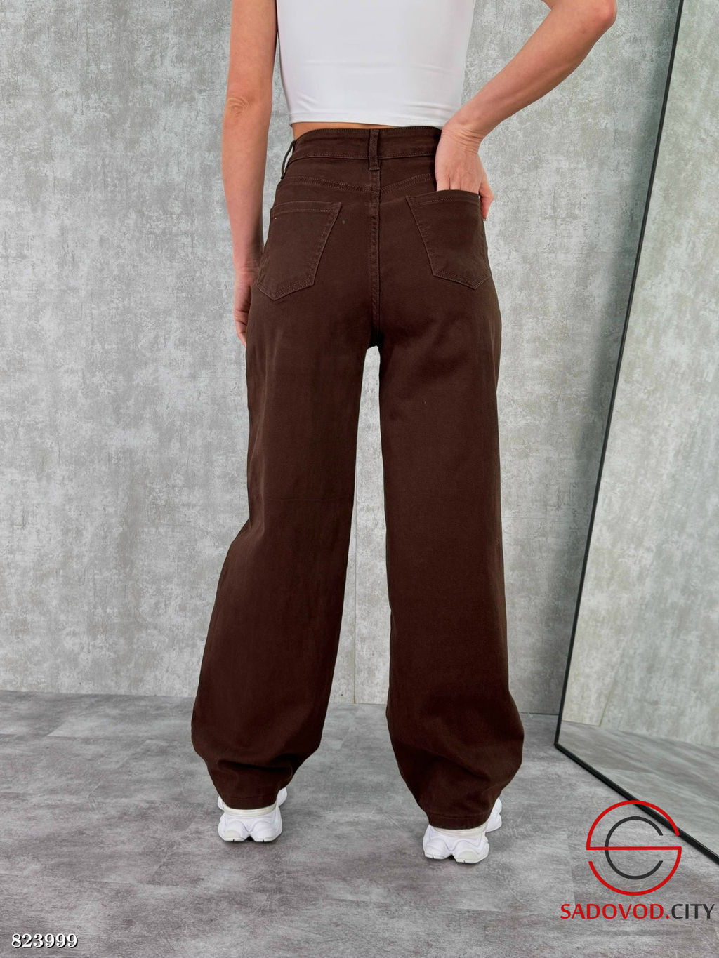 Джинсы багги стрейчевые