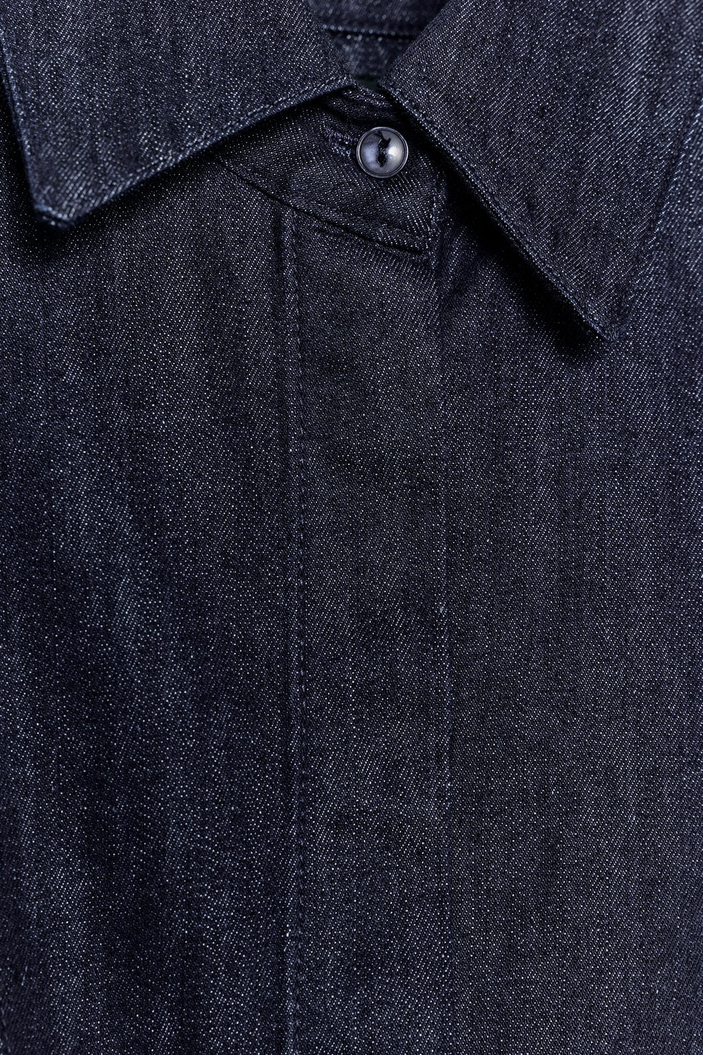 CAMISA DENIM PEPLUM ZW COLLECTION / Azul - Zara фото 8