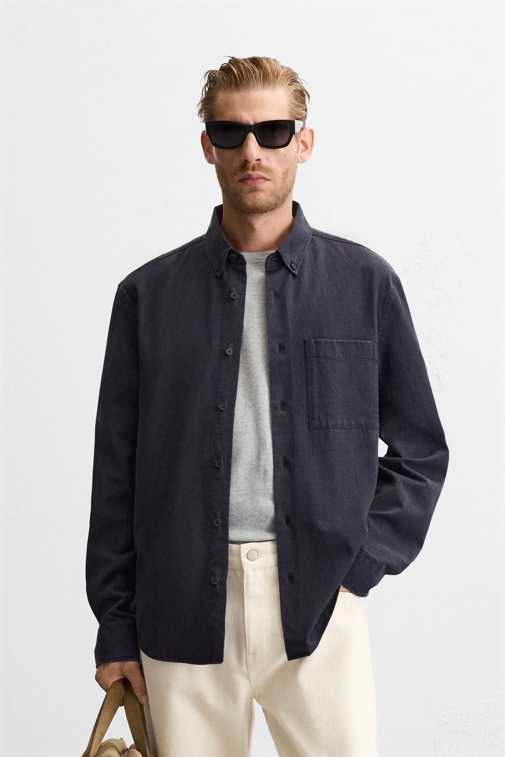 LYOCELL - COTTON SHIRT - Zara фото 26