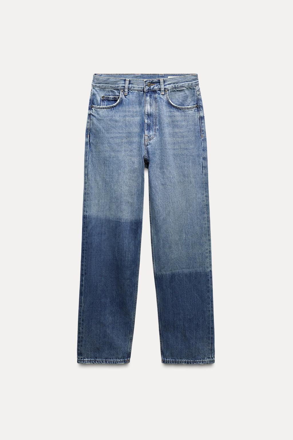 ZW COLLECTION PATCHWORK JEANS - Zara фото 8