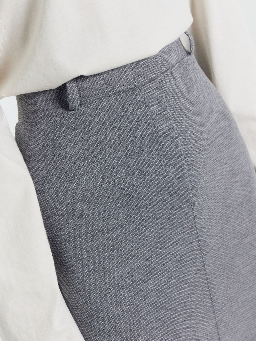 Юбка женская миди серая серая фактура 152789 - Mark formelle фото 5