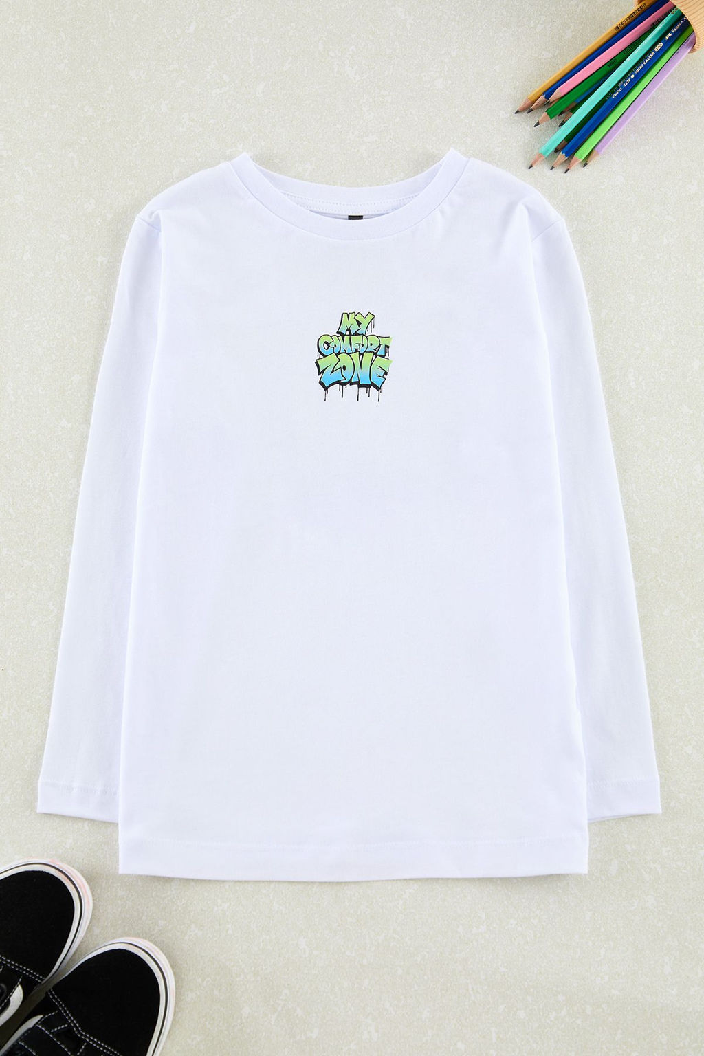 Beyaz Erkek Cocuk S?rt Bask?l? Orme T-Shirt TKDAW25TS00026 - Trendyolmilla фото 2