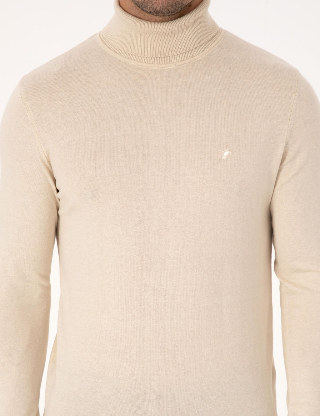 Bej Slim Fit Basic Kazak - Cacharel фото 6