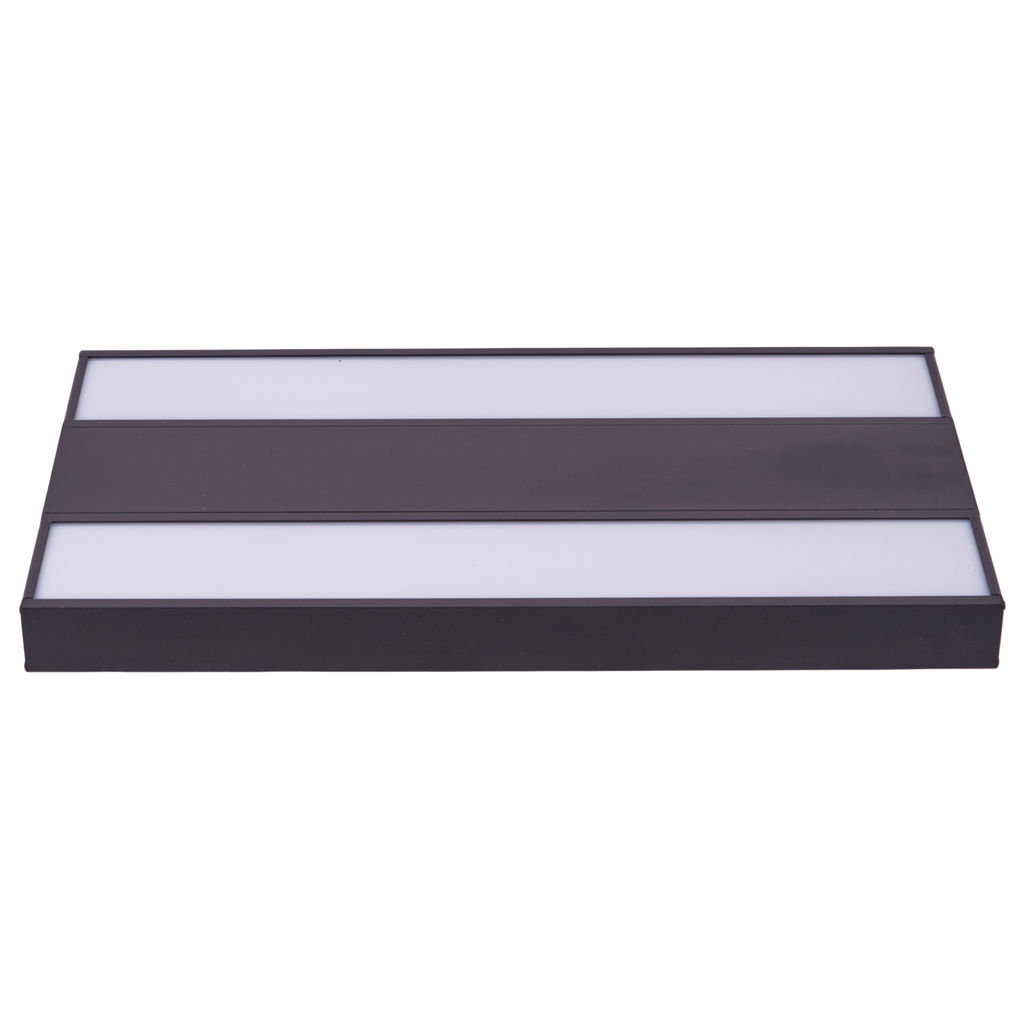 ULO-K16B 2x16W/4000K/L50 5W/RGB IP44 BLACK Светильник линейный светодиодный подвесной с фоновой подсветкой. Белый свет (4000К). Алюминий. Цвет черный. TM Uniel